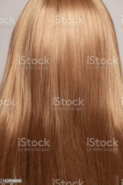 healthy long hair female head stock photo  image  blond