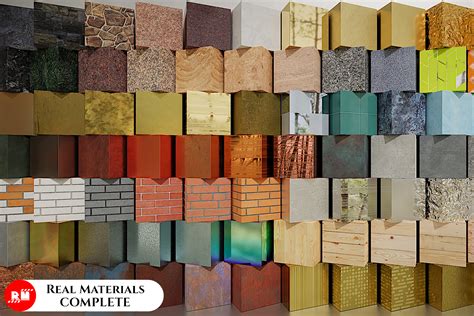 real materials complete  textures materials unity asset store
