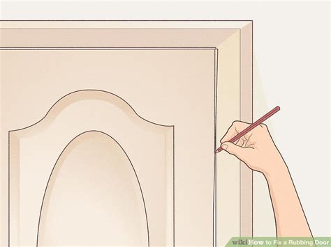 how to fix a door that's rubbing