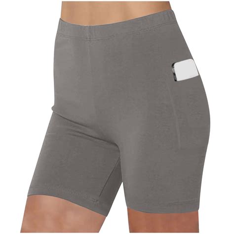 Biker Shorts Women High Waist Scrunch Butt Shorts - No Front Seam