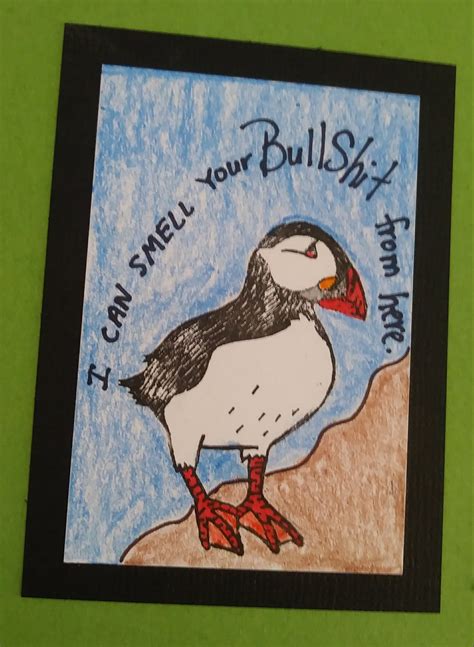 Effin Puffin Bird Journal (NSFW) - Completed Projects - the Lettuce