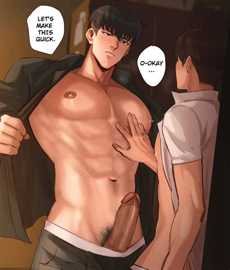 Rule 34 - abs alpha male blush chest cock dick gay gay sex kim dokja