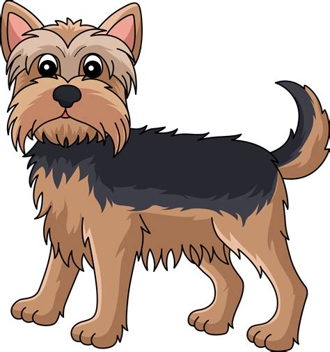 Yorkshire Terrier Dog Cartoon Colored Clipart 10789067 Vector Art at Vecteezy