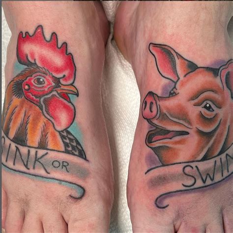 fighting rooster tattoo 9