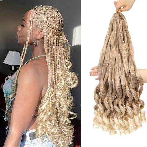 Amazon.com : Ginger French Curly Braiding Hair 7 Packs 22 Inch Pre