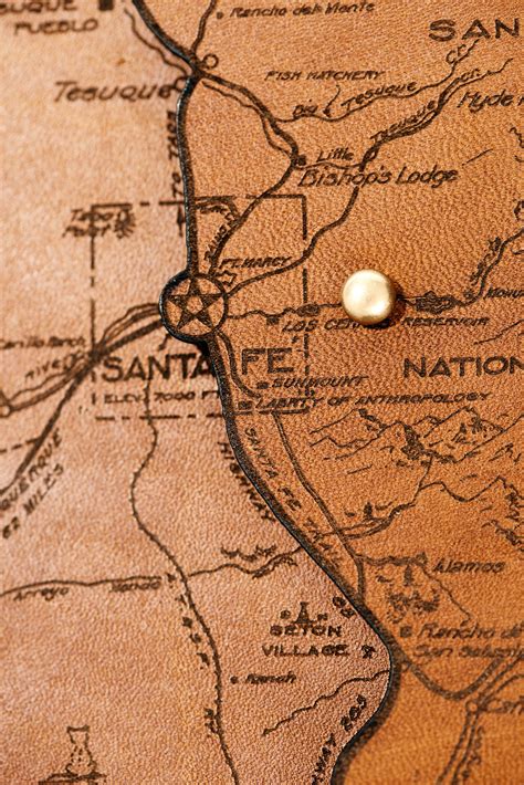 santa fe map journal tactile craftworks