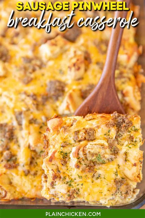 Maple Sausage and Waffle Casserole - Plain Chicken
