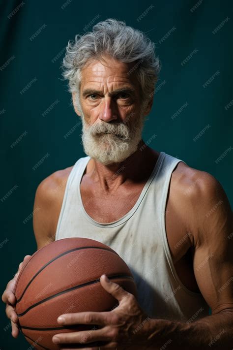 Cerrar al jugador de baloncesto con pelota | Imagen generada con IA