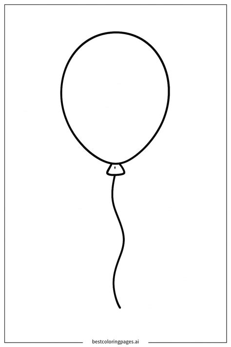 46 páginas de Desenhos de Balão para Colorir para colorir (PDF e PNG ...