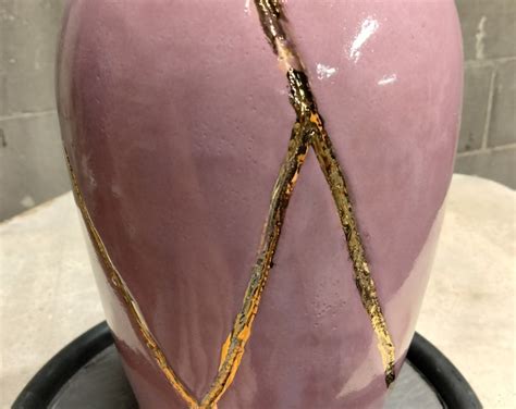 Kintsugi Style Vase Pink - Etsy