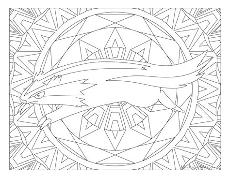 #264 Linoone Pokemon Coloring Page · Windingpathsart.com