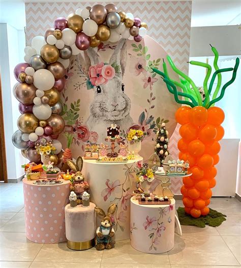 Decoração De Pascoa - Decoração de Páscoa - Inspiração e Sonho | Rabbit birthday decorations ...