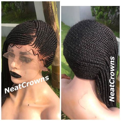Cornrows Wig Cornrow Wigs Braided Wig Box Braids Wig Knotless Braids ...