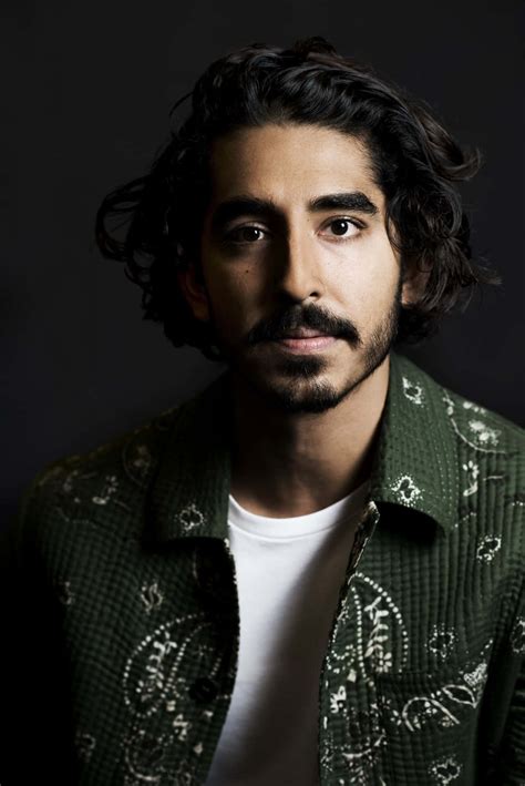 Download "dev Patel In Intense Stare, Black And White Portrait