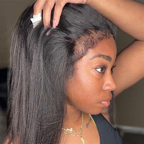 amazoncom  kinky curly edges lace front wig  density curly