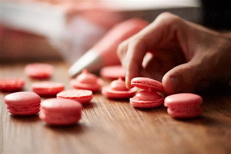 "Closing Strawberry French Macarons" by Stocksy Contributor "Martí Sans ...