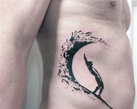 90 Surf Tattoos For Men - Oceanic Design Ideas