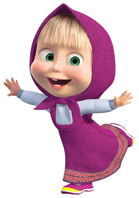 Masha cartoon transparent png clip art image – Artofit