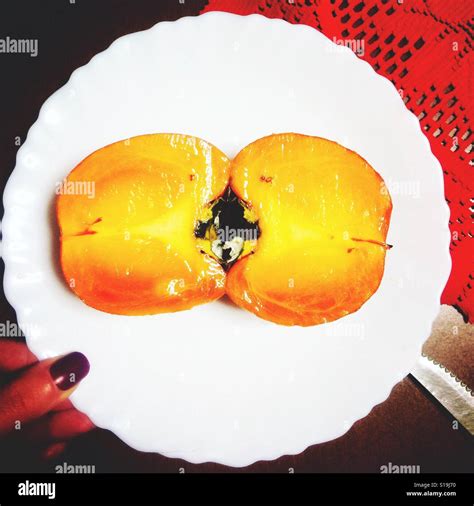 Sharon Fruit Stock Photo - Alamy