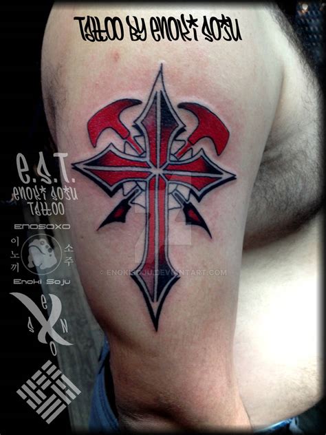 firemans cross tattoo  enoki soju  enokisoju  deviantart