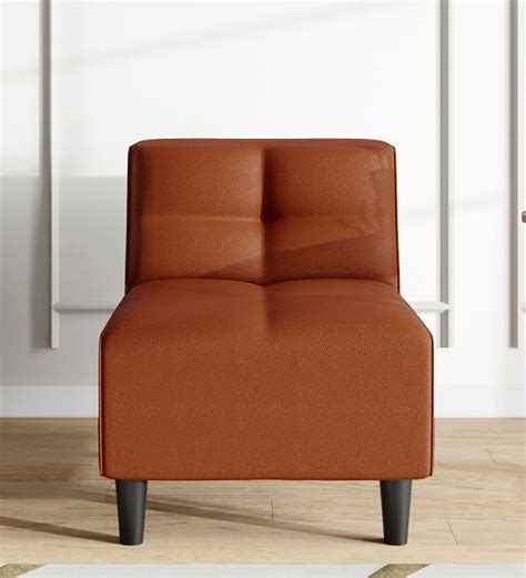 Buy Suez Leatherette 1 Seater Sofa In Tobac Colour at 16% OFF by Godrej