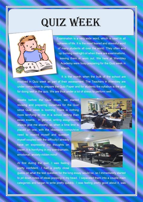 Wembley Academy's April 2019 Newsletter - Wembley Academy