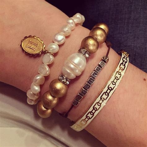 preppy gold bracelet jewelry preppy