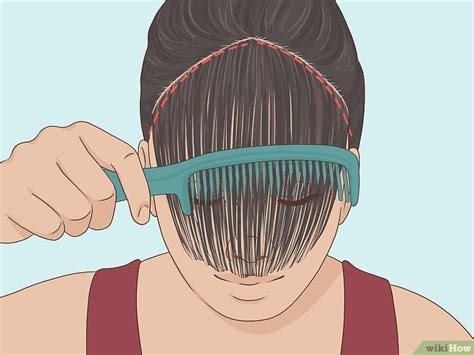 how to cut your bangs at home