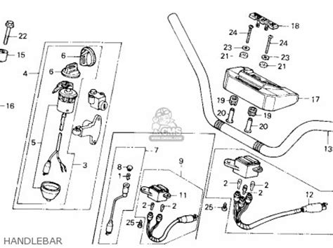 Honda TRX250 FOURTRAX 250 1985 (F) USA parts lists and schematics
