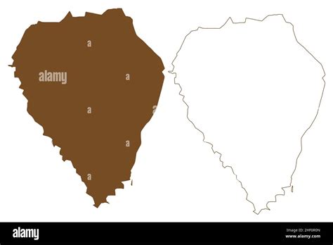 Bear island (Kingdom of Norway, Svalbard archipelago) map vector ...