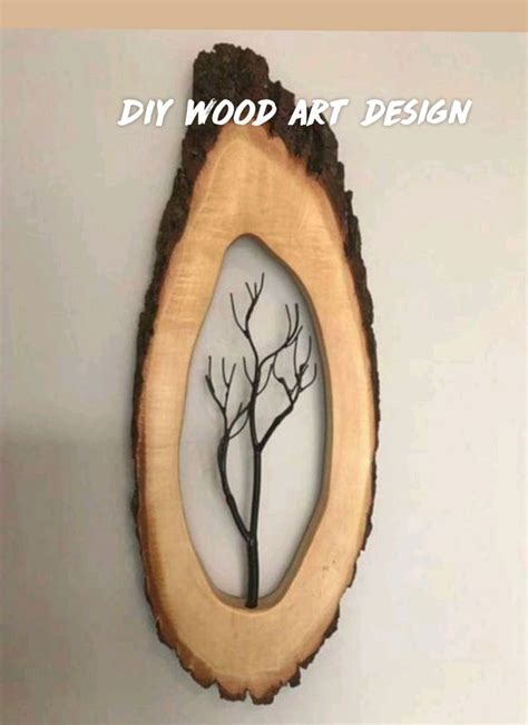 DIY wood art design | Wood crafts, Wood log crafts, Wood slice crafts