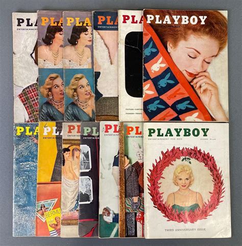 Sold Price: Group Of 13 Playboy Adult Magazines - October 6, 0122 9:00