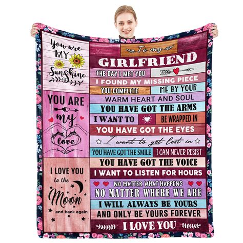 Amazon.com: to My Girlfriend Blanket Girlfriend Gifts I Love You