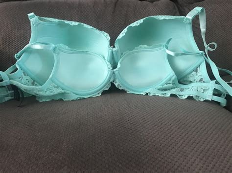 My older sis's huge 36DD bra compared to a girl's matching 32A bra