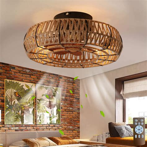 Bladeless Ceiling Fan With Light
