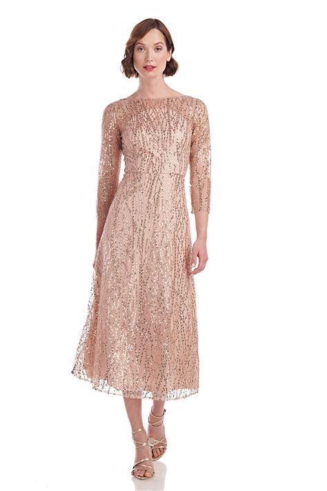 Finley A-Line Tea Length Dress – JS Collections