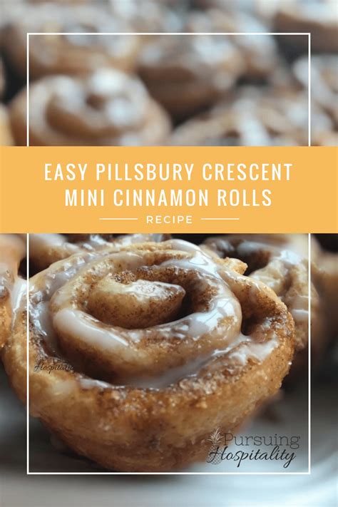 Easy Pillsbury Crescent Mini Cinnamon Rolls Recipe