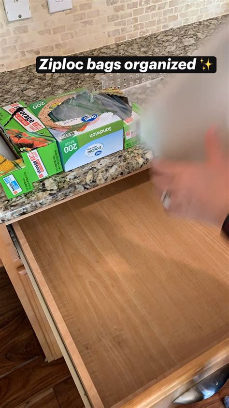 Organize Ziploc Bags in Your Kitchen