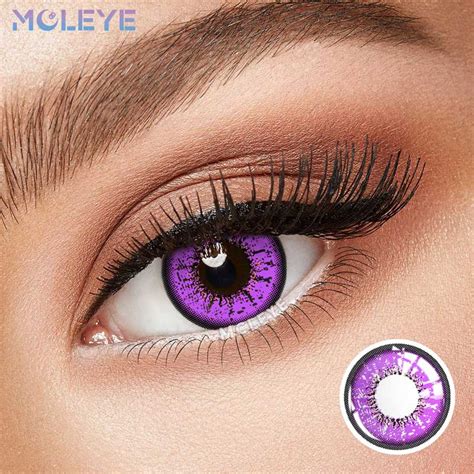 MCLEYE Ai Kotoba Purple Yearly Cosplay Contact Lenses-MCLEYE