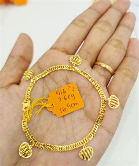 rantai tangan lipan padu bajet rantai tangan kait  pasir padu emas