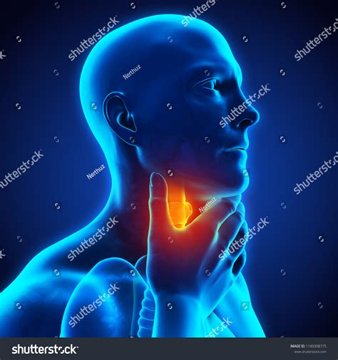 Sore Throat Illustration 3d Rendering Stock Illustration 1180308775