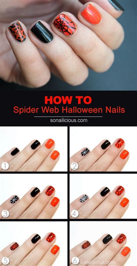 20 Step-by-Step Halloween Nail Art Design Tutorials 2022