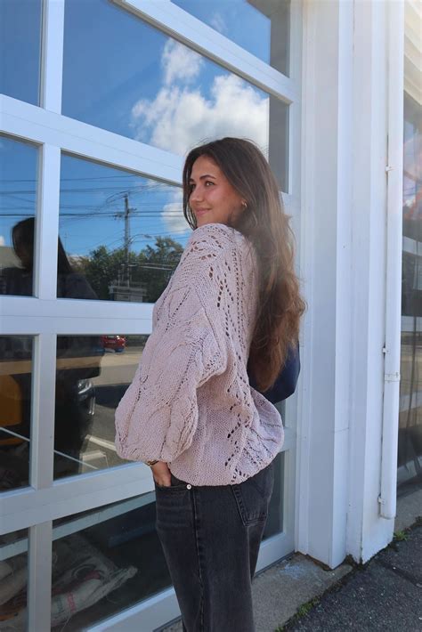 Nude Cable Knit Sweater - Tunic Sweater Top | Boho Pink