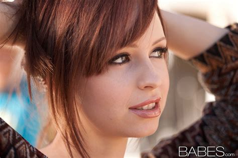 Hayden Winters, pornstar, redhead, face, women, dyed hair, looking away