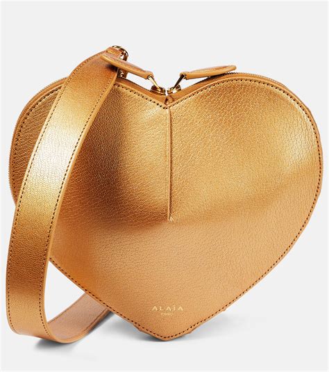 Alaïa Alaia Le Coeur Leather Shoulder Bag in Black | Lyst Canada