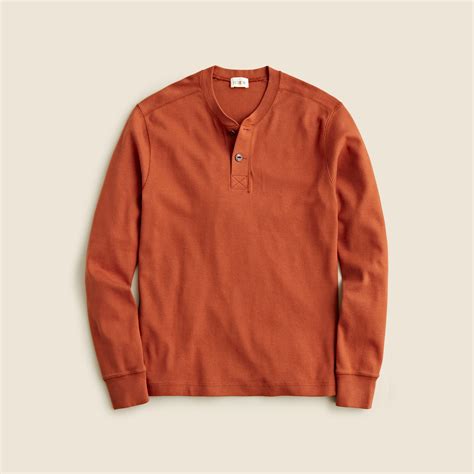 J.Crew: Heritage Brushed Rib-knit Henley For Men
