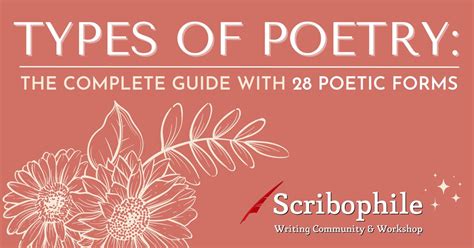 15 Types Of Poetry Forms - Infoupdate.org 