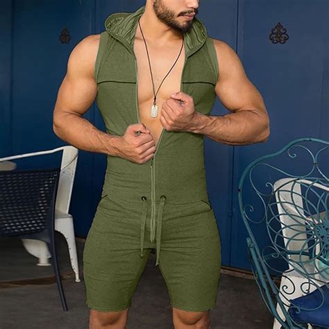 SOOMLON Mens Jumpsuits One Piece Casual Fashion Comfy Slim Fit Rompers