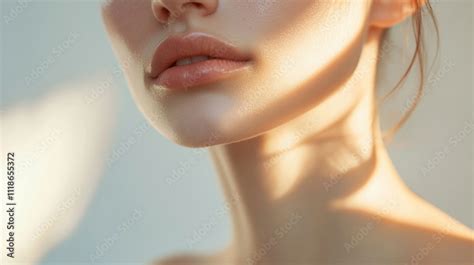 woman   tan face   tan neck  standing  front   white