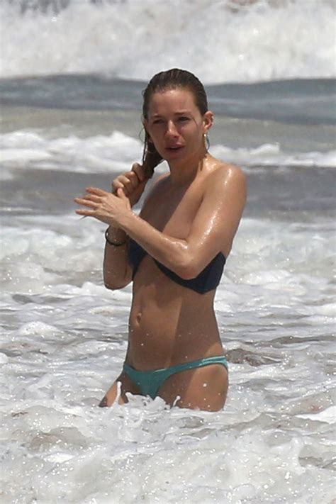 SIENNA MILLER in Bikini at a Beach in Cancun 04/02/2017 – HawtCelebs